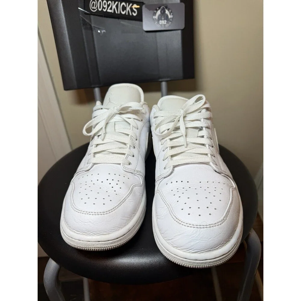 Air Jordan 1 Low Triple White Men’s Size 11 553558-136 2022 Clean No Box